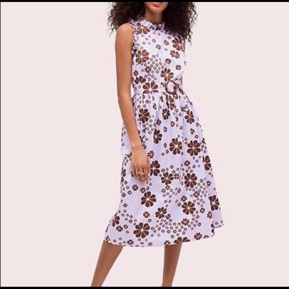 Kate spade ♠️ lilac belted dress